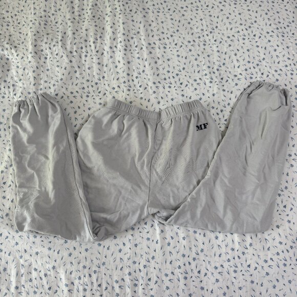 The Mayfair Group "Made You Smile" Sweatpants in Grey - Picture 2 of 4